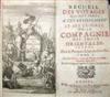 TRAVEL  DUTCH EAST INDIA COMPANY. Renneville, editor. Recueil des Voyages.  Vols. 1-10 (of 12).  1725